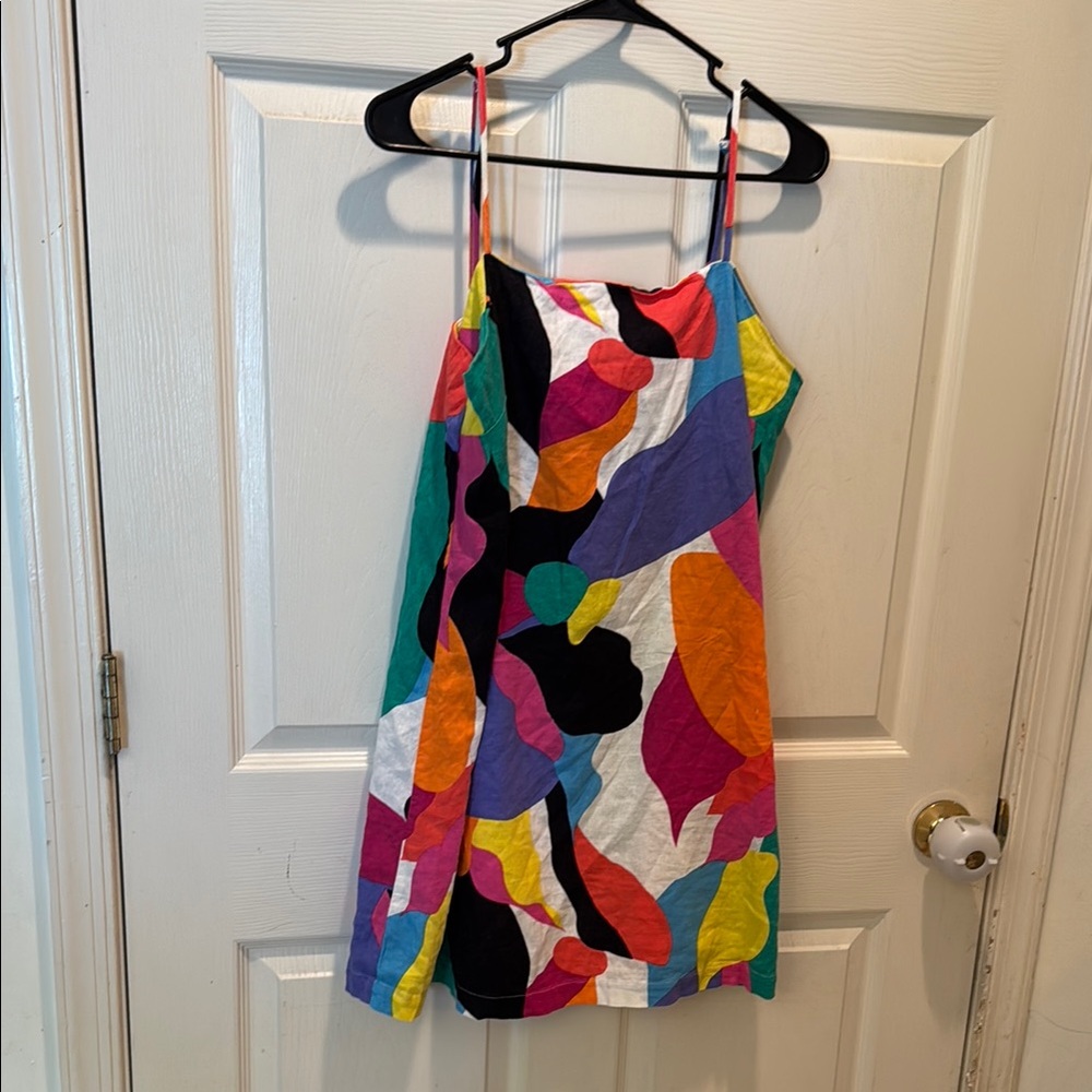 Colorful Abstract Print Dress